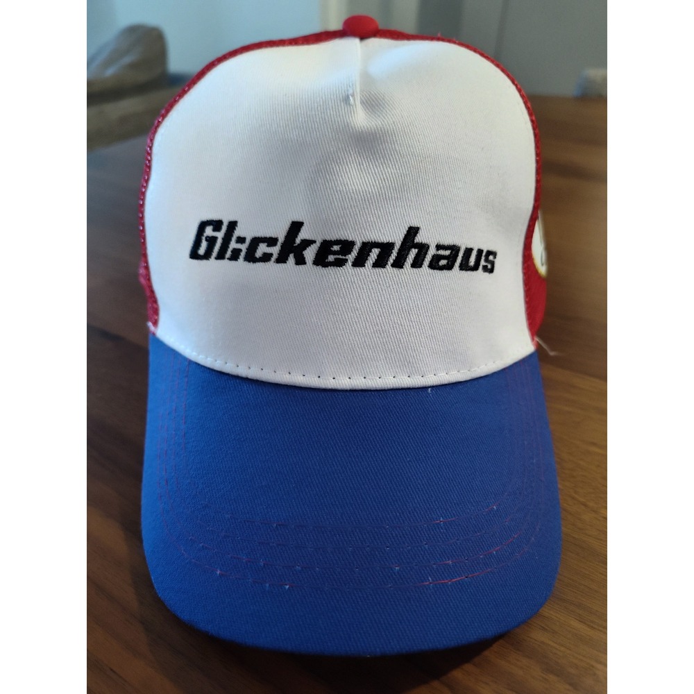 Glickenhaus Racing Trucker Hat Red White Blue Snapback Motul Sponsor Cap